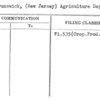 New Brunswick, (New Jersey) Agriculture Dept. of