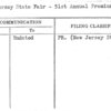 New Jersey State Fair - 51st Annual Premium List