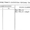 New Jersey Women's Activities Advisory Committee