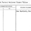 New York Central Railroad Ticket Office