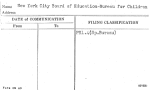New York City Board of Education-Bureau for Children