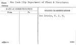 New York City Department of Plant & Structures