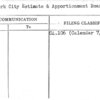 New York City Estimate & Approtionment Board Calendars