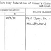 New York City Federation of Women's Clubs - International Relations