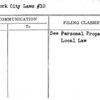 New York City Laws #10
