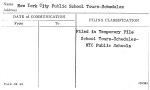New York City Public School Tours-Schedules