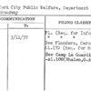 New York City Public Welfare, Department of