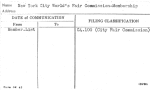 New York City World's Fair Commission-Membership
