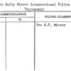 New York Daily Mirror International Police Pistol Tournament