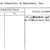 New York Federation of Musicians, Inc.