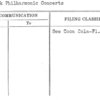 New York Philharmonic Concerts