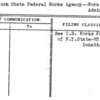 New York State Federal Works Agency--Work Projects Administration