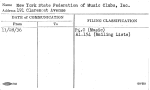 New York State Federation of Music Clubs, Inc.
