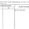 New York State Laws Pertaining to N.Y. World's Fair, Memoranda re