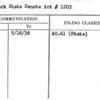 New York State Senate Act #1203