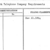 New York Telephone Company Requirements