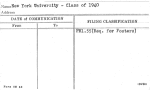 New York University - Class of 1940
