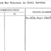 New York War Veterans in Civil Service