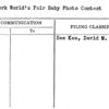 New York World's Fair Baby Photo Contest