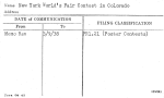 New York World's Fair Contest in Colorado