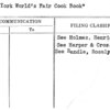 New York World's Fair Cook Book