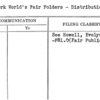New York World's Fair Folders - Distribution of