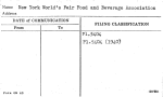 New York World's Fair Food and Beverage Association