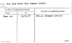New York World Fair Gummed Labels