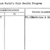 New York World's Fair Health Program