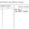 New York World's Fair Motion Picture