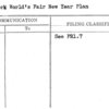 New York World's Fair New Year Plan