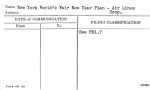 New York World's Fair New Year Plan - Air Lines Coop.