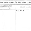 New York World's Fair New Year Plan - Exhibitor Cooperation