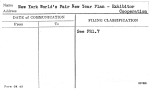 New York World's Fair New Year Plan - Exhibitor Cooperation