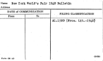 New York World's Fair 1940 Bulletin