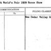 New York World's Fair 1939 Horse Show