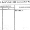 New York World's Fair 1939 Incorporated Week