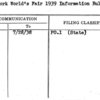New York World's Fair 1939 Information Bulletin #3A
