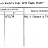 New York World's Fair 1939 Night Staff