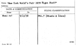 New York World's Fair 1939 Night Staff
