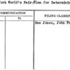 New York World's Fair-Plan for Determining Theme