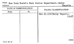 New York World's Fair Police Department--Daily Reports