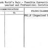 New York World's Fair - Possible Convention of Learned and Professional Societies at