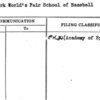 New York World's Fair School of Baseball