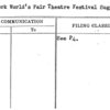 New York World's Fair Theatre Festival Suggestions