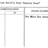 New York World's Fair Theatre Hour