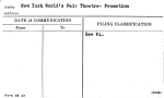 New York World's Fair Theatre- Promotion