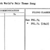 New York World's Fair Theme Song