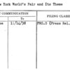 The New York World's Fair and Its Theme