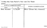The New York World's Fair and Its Theme